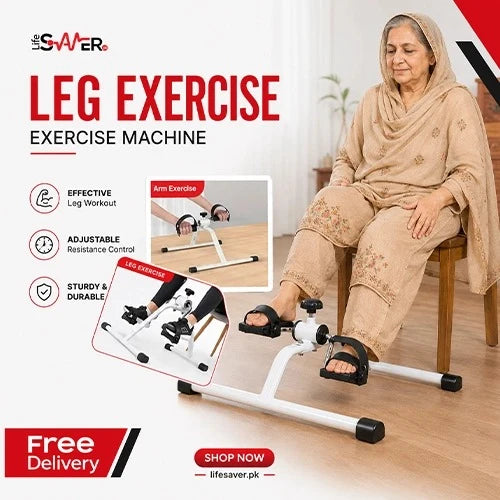 Mini Foldable Foot Pedal Exerciser with Adjustable Resistance Under Desk Bike Stationary Exercise Bike for Home Exercise
