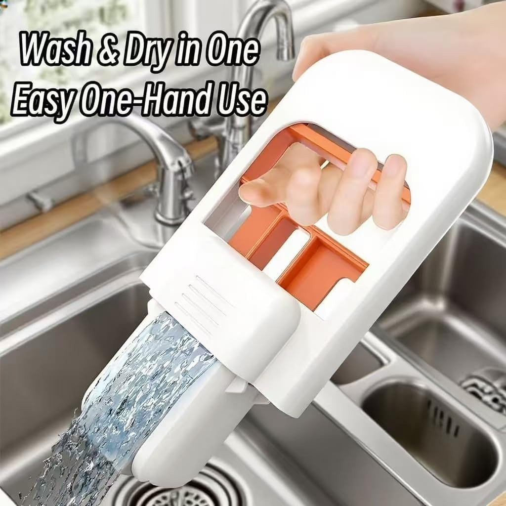 Mini Foldable Desktop Mop - Hands Free Squeeze Clean