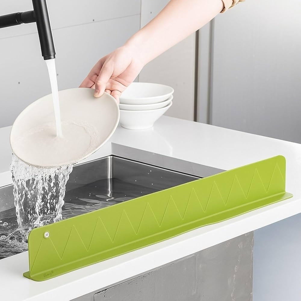 Pack Of 4 Kitchen Cleaning Deal 2 Sink Splash Guards Double Suction Mini Mop Faucet Shower Clip Practical Sink Organization Set
