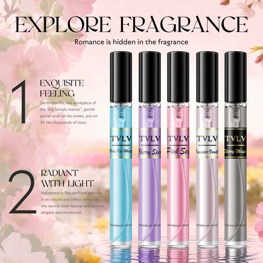 Women’s Luxury Long Lasting Fragrance set Collection with Floral Fruity Vanilla Sweet Scent Valentine's Day gifts